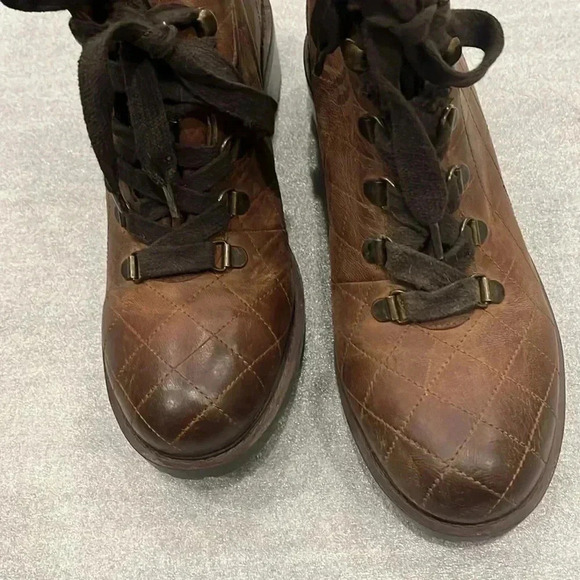 [US10]Steve Madden Donella Women Brown 2” Block Heeled Leather Ankle Boots - Picture 5 of 9